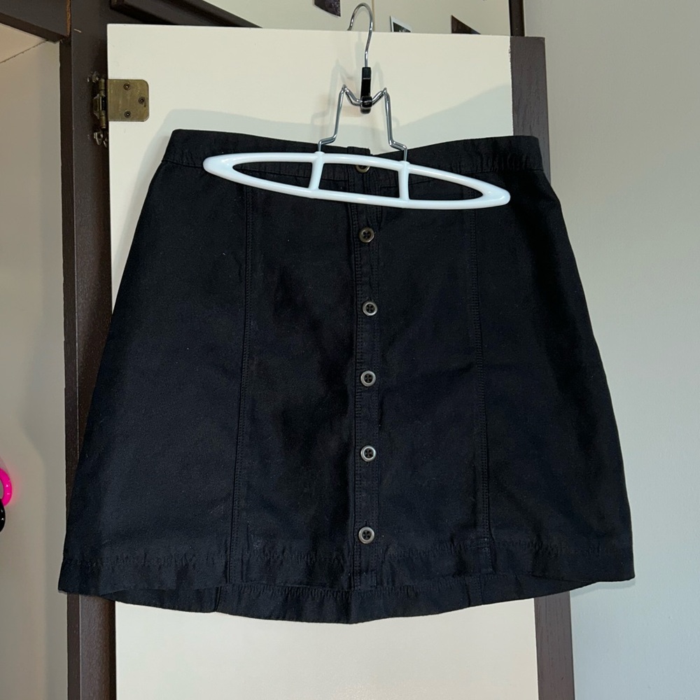 Faux Suede Hollister Button-Up Skirt